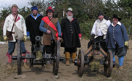 Our two guns and crew members